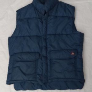 Naturebound puffer navy blue, lightweight extra thick warm Velcro clips & zipper